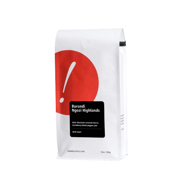 Burundi Ngozi Highlands Dark Roast 12 oz